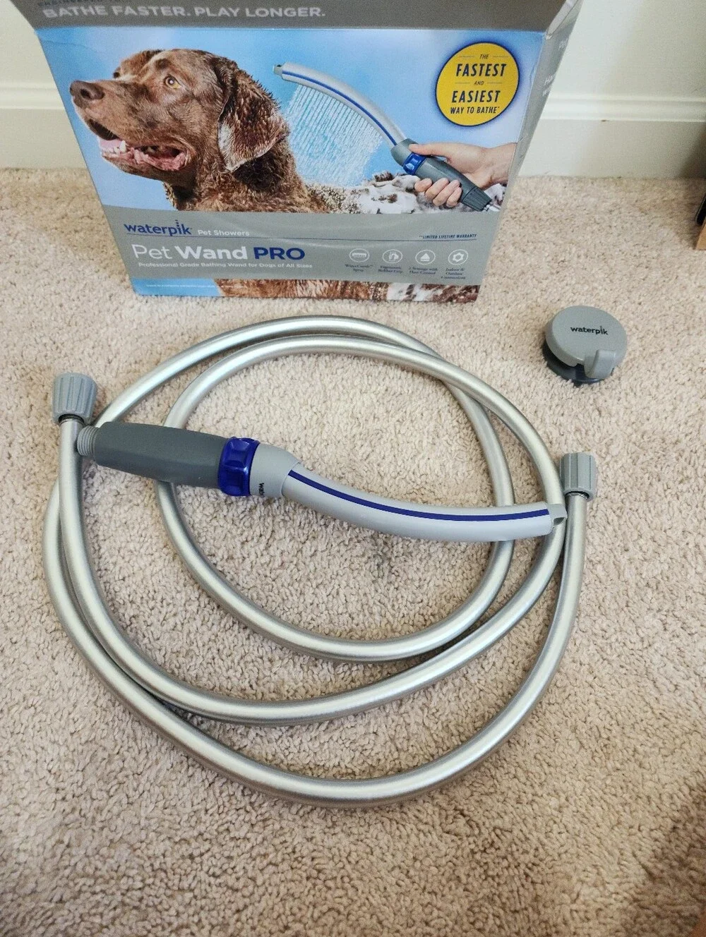 Waterpik Pet Wand Pro Dog Shower Attachment for Fast and Easy Dog Bathing